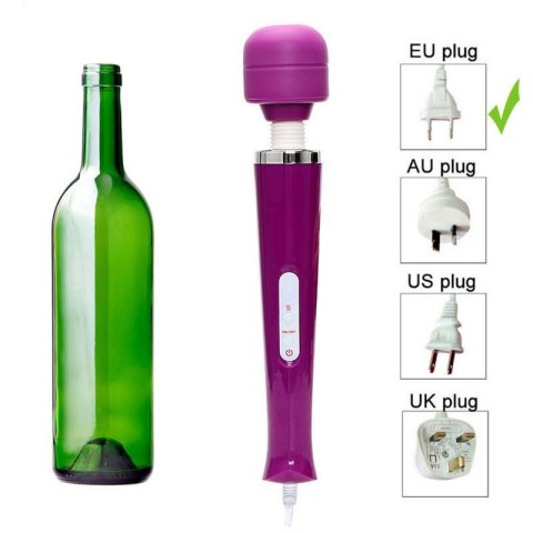 Stymulator-Magic Massager Wand Cable 110-240V Purple 10 Function Boss of toys
