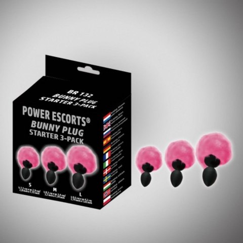 Bunny plug 3 - pack black with pink tail starter 3 - pack Boss of toys Bunny plug 3 - pack black with pink tail starter 3 - pack Boss of toys