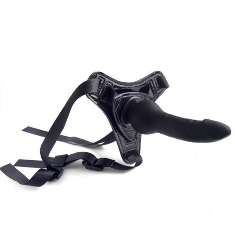 Cintura regolabile strap-on Black con fallo realistico Boss of toys