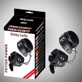 Kinky cuffs black adjustable cuffs Boss of toys