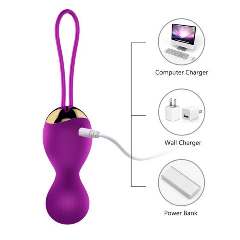 Kulki-Vibrating Silicone Kegel Balls USB 7 Function Boss of toys