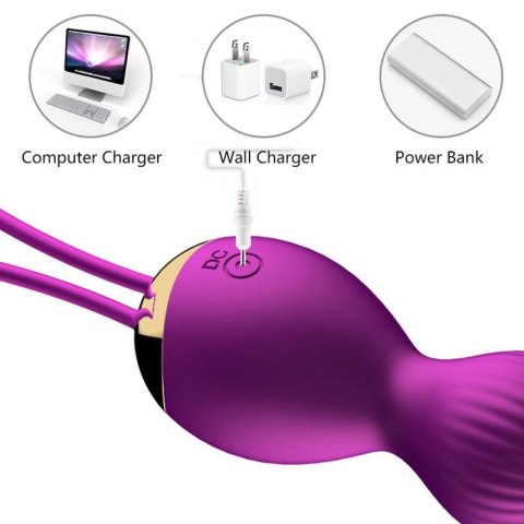 Kulki-Vibrating Silicone Kegel Balls USB 7 Function Boss of toys