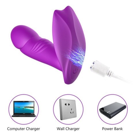 Stymulator - B - Series - Silicone Panty Vibrator USB 7 Function / Heating / Impact function Boss of toys