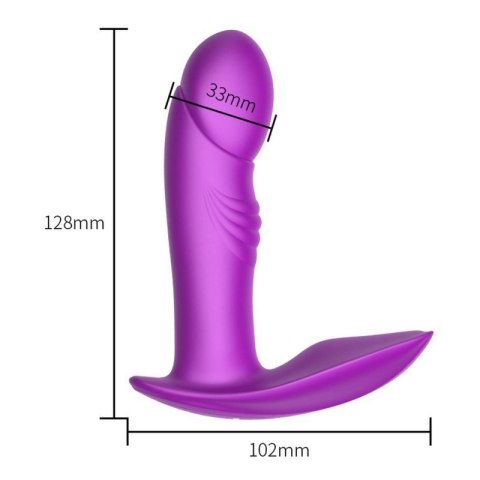 Stymulator - B - Series - Silicone Panty Vibrator USB 7 Function / Heating / Impact function Boss of toys