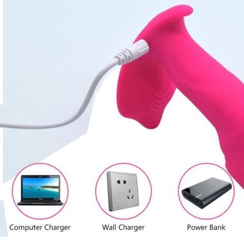 Stymulator-Silicone Panty Vibrator and Pulsator USB 10 Function / Heating Boss of toys
