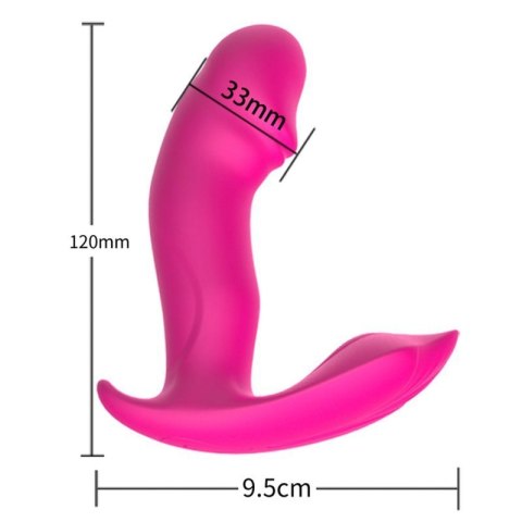 Stymulator-Silicone Panty Vibrator and Pulsator USB 10 Function / Heating Boss of toys
