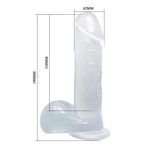 BAILE - DONG Realistic dildo ( clear/pink/purple ) Boss of toys