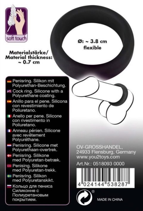 Black Velvets Cock Ring 3.8 cm Boss of toys