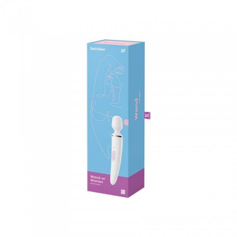 Wibrator - Satisfyer Wand-er Woman (White/Chrome) Boss of toys Wibrator - Satisfyer Wand-er Woman (White/Chrome) Boss of toys