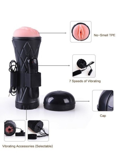 Masturbator-Vibrating Vagina cyber skin- Latarka Boss of toys