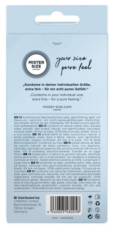 Mister Size 49mm pack of 10 Boss of toys Mister Size 49mm pack of 10 Boss of toys