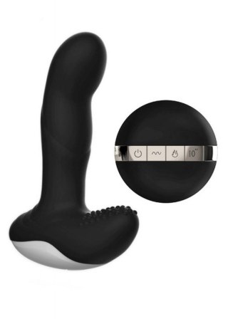 Wibrator-Silicone Massager USB 7 Function + Pulsator / Heating BLACK Boss of toys