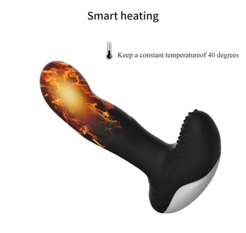 Wibrator-Silicone Massager USB 7 Function + Pulsator / Heating BLACK Boss of toys