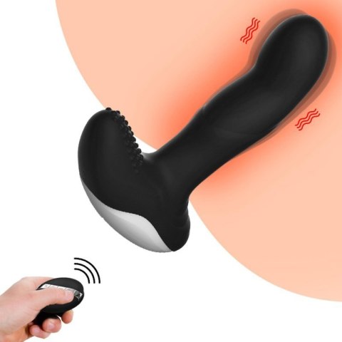 Wibrator-Silicone Massager USB 7 Function + Pulsator / Heating BLACK Boss of toys