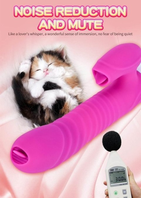 Wibrator-Silicone Vibrator USB 7 Function and Thrusting Function / Heating, purple Boss of toys