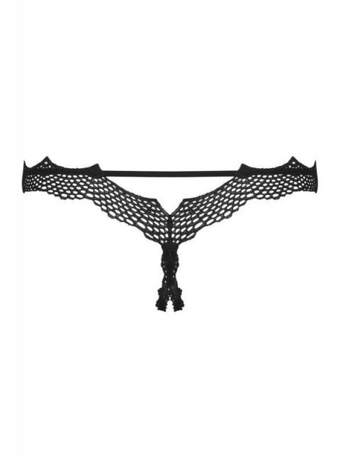 Bielizna-Bravelle stringi otwarte czarne S/M Boss of toys