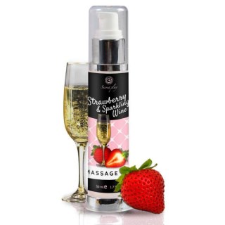 STRAWBERRY & SPARKLING WINE MASSAGE OIL 50 ML Boss of toys