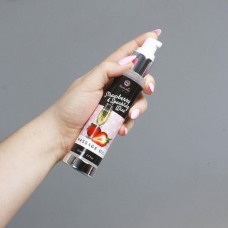 STRAWBERRY & SPARKLING WINE MASSAGE OIL 50 ML Boss of toys