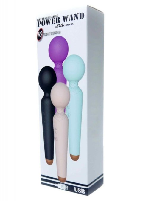 Stymulator-Rechargeable Power Wand USB 10 Functions - Blue Boss of toys