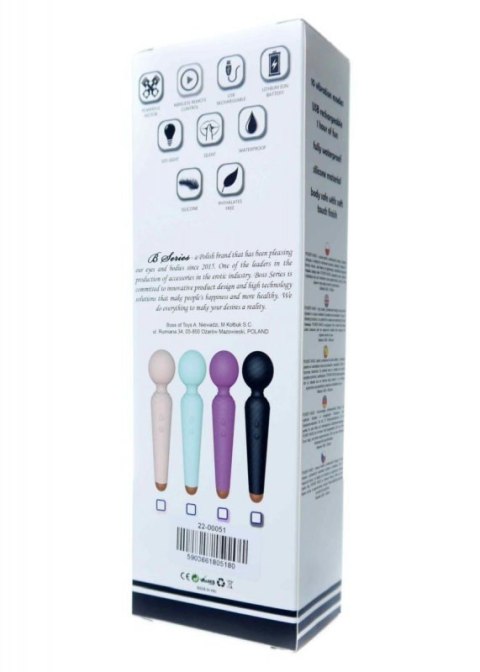 Stymulator-Rechargeable Power Wand USB 10 Functions - Blue Boss of toys