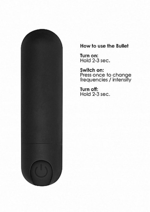 10 Speed Rechargeable Bullet - Black Boss of toys