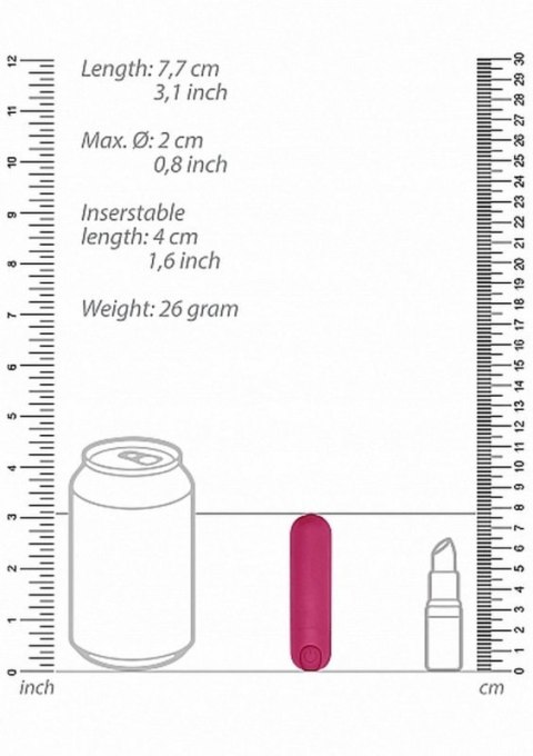 10 Speed Rechargeable Bullet - Pink Boss of toys
