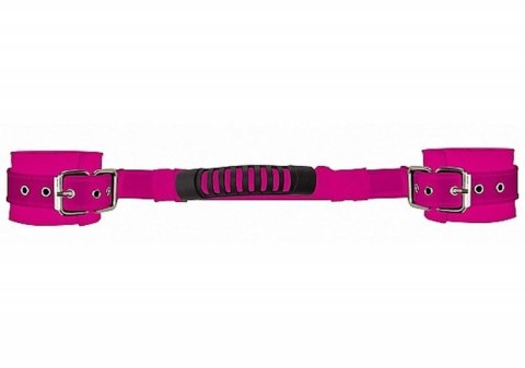 Adjustable Leather Handcuffs - Pink Boss of toys Adjustable Leather Handcuffs - Pink Boss of toys