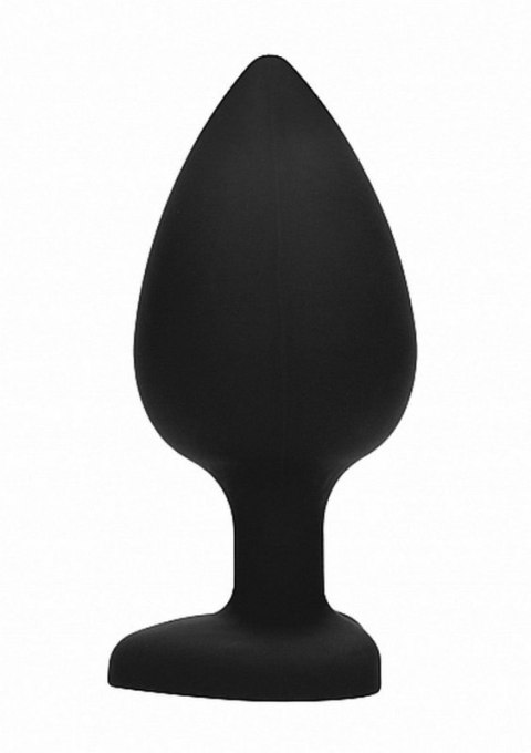 Diamond Heart Butt Plug - Extra Large - Black Boss of toys