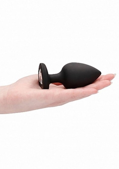 Diamond Heart Butt Plug - Extra Large - Black Boss of toys