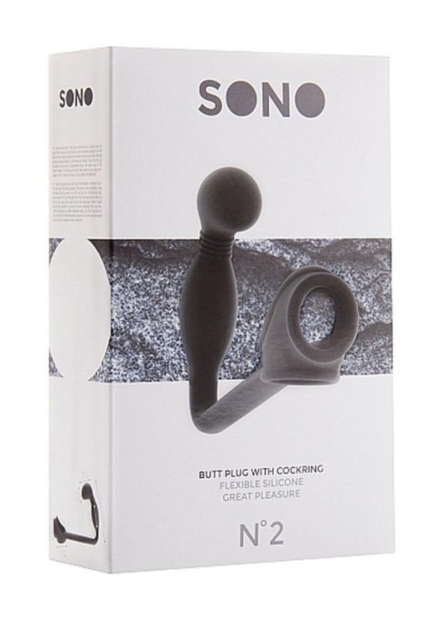 No.2 - Butt Plug with Cockring - Black Boss of toys No.2 - Butt Plug with Cockring - Black Boss of toys
