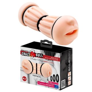 CRAZY BULL - NANCY, Pocket Pussy, DOUBLE MASTURBATOR Boss of toys