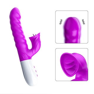 Wibrator-Silicon, Vibrator 7 Function and Heating Mode, PURPLE Boss of toys