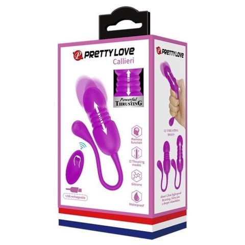 PRETTY LOVE - Callieri, 12 vibration functions 12 thrusting settings Memory function Wireless remote control Boss of toys