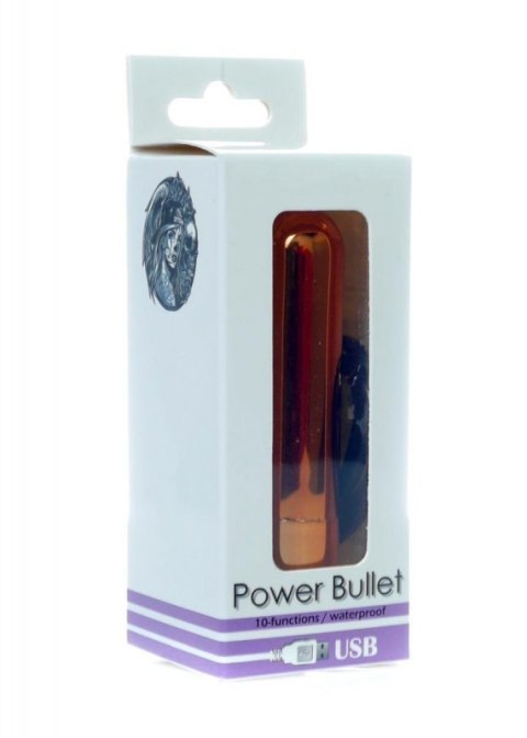 Power Bullet USB 10 functions Glossy Rose Gold Boss of toys