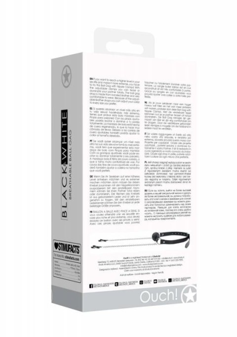 Breathable Ball Gag With Nipple Clamps Boss of toys Breathable Ball Gag With Nipple Clamps Boss of toys