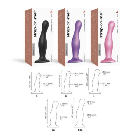 DILDO PLUG CURVY METALLIC SUGAR PINK- S Boss of toys DILDO PLUG CURVY METALLIC SUGAR PINK- S Boss of toys