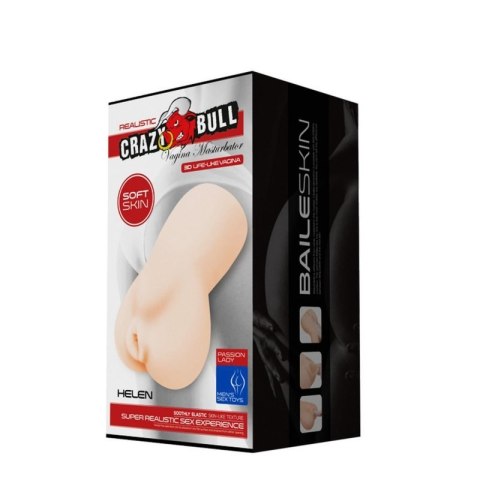 CRAZY BULL- HELEN, REALISTIC VAGINA, Vibration Boss of toys