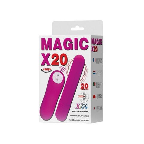 BAILE - MAGIC X20, 20 vibration functions Wireless remote control Boss of toys