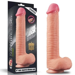 12"" Dual Layered Platinum Silicone Cock Boss of toys
