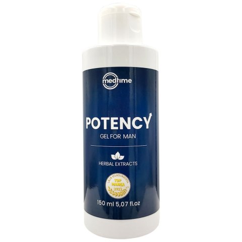POTENCY GEL FOR MAN 150ML Z AKTYWNYMI WYCIĄGAMI MedTime POTENCY GEL FOR MAN 150ML Z AKTYWNYMI WYCIĄGAMI MedTime