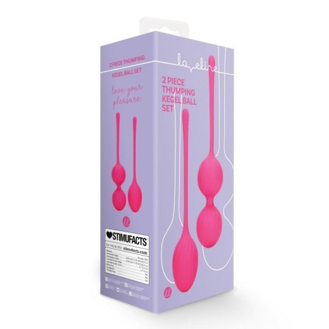 2 Piece Thumping Kegel Ball Set - Wild Strawberry Boss of toys