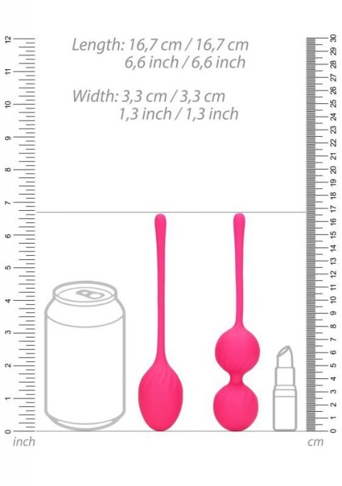 2 Piece Thumping Kegel Ball Set - Wild Strawberry Boss of toys