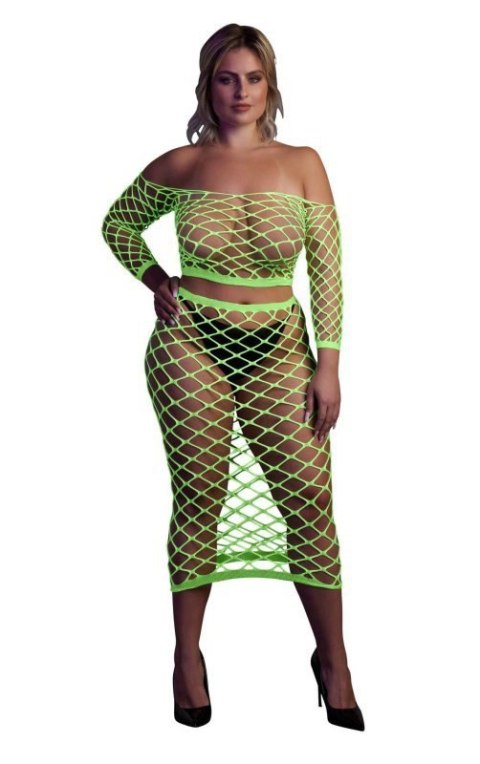 Long Sleeve Crop Top and Long Skirt XL/XXXXL Boss of toys