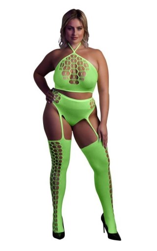 Two Piece with Crop Top and Stockings XL/XXXXL Boss of toys