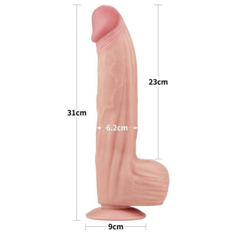 12&#039;&#039; King Sized Sliding Skin Dual Layer Dong Boss of toys