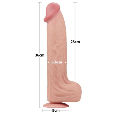 14&#039;&#039; King Sized Sliding Skin Dual Layer Dong Boss of toys