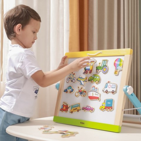 VIGA Drewniane magnesy pojazdy zestaw Viga Toys VIGA Drewniane magnesy pojazdy zestaw Viga Toys