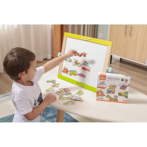 VIGA Drewniane magnesy pojazdy zestaw Viga Toys VIGA Drewniane magnesy pojazdy zestaw Viga Toys