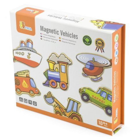 VIGA Drewniane magnesy pojazdy zestaw Viga Toys VIGA Drewniane magnesy pojazdy zestaw Viga Toys