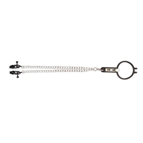Humiliate Mouth Spreader with Nipple Clamps Boss of toys Humiliate Mouth Spreader with Nipple Clamps Boss of toys